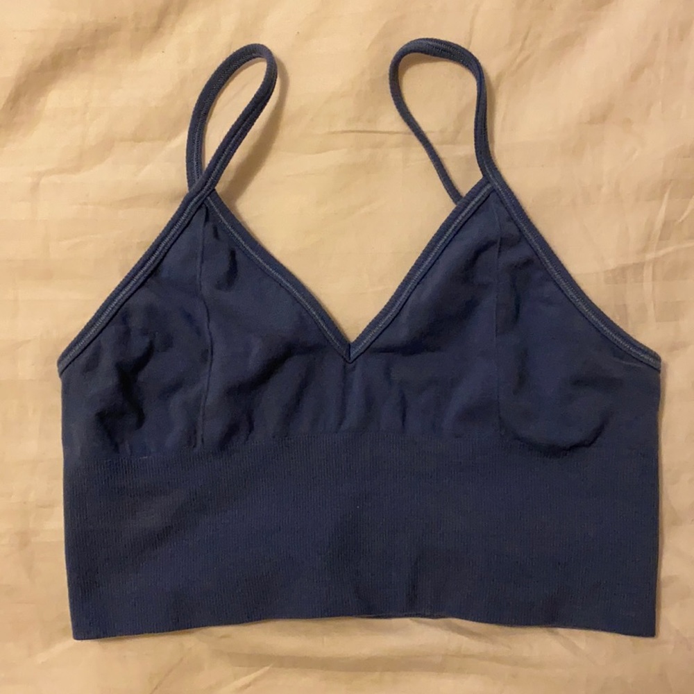 Alo Yoga Delight Bralette Blue Jean